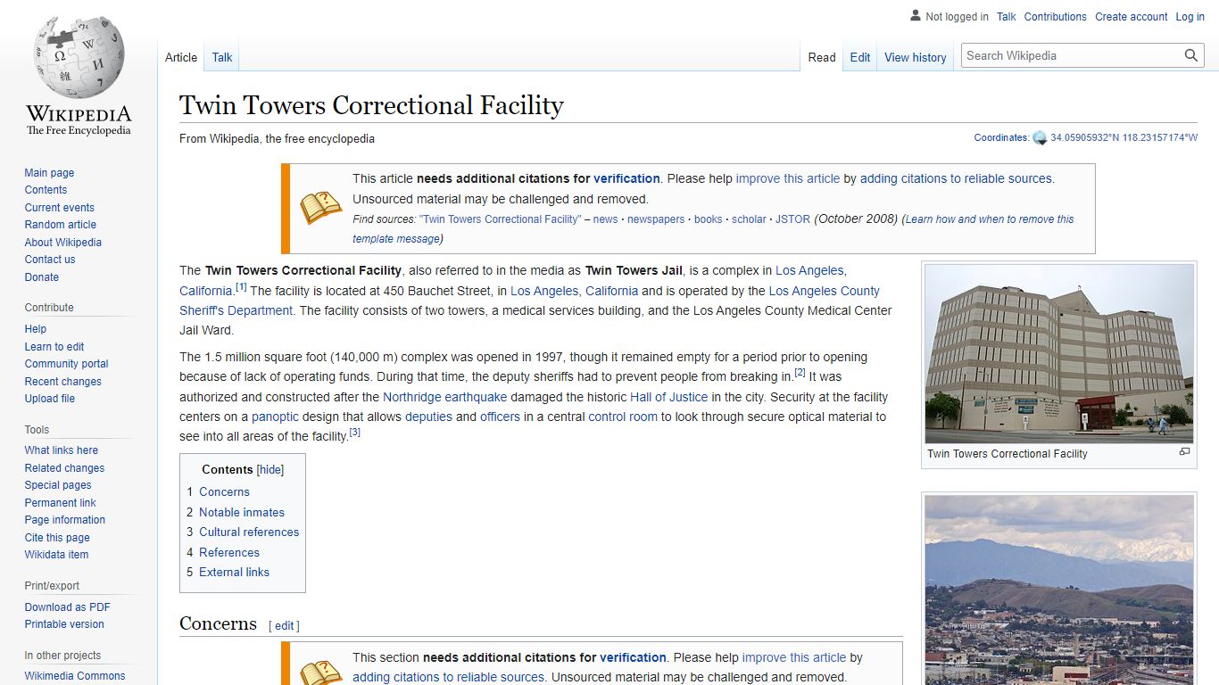 Twin Towers Correctional Facility - Wikipedia